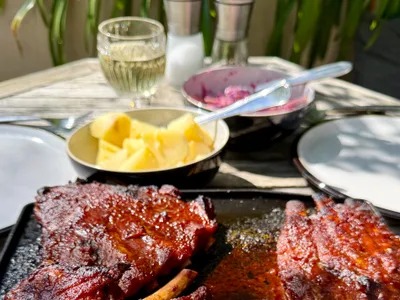 Wood-fired Slow Cooked BBQ Ribs