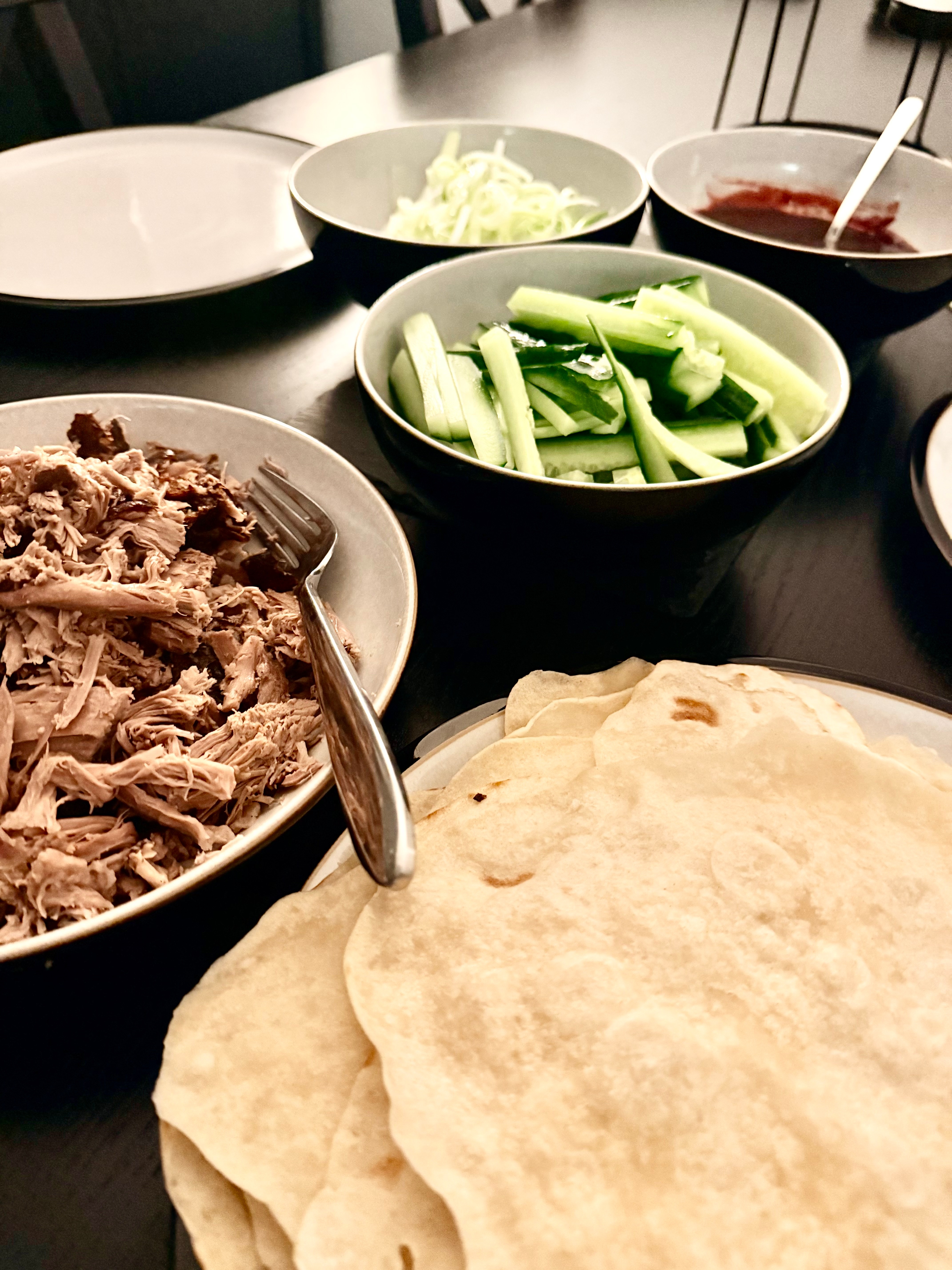 Crispy Peking Style Duck, Plum Sauce & Pancakes