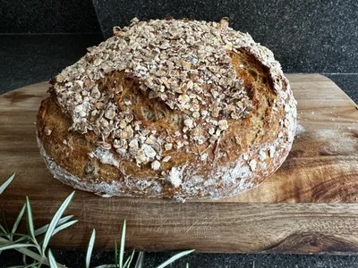 No Knead Crusty Bread